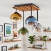 Koyoto lámpara de techo 4 luces con pantallas esféricas, estilo boho retro