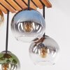 Koyoto lámpara de techo 4 luces con pantallas esféricas, estilo boho retro