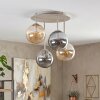 Lámpara de techo Gastor de 4 luces E14, diseño globo redondo Ø 38 cm