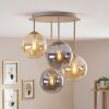 Lámpara de techo Gastor de 4 luces E14, diseño globo redondo Ø 38 cm