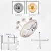 Lámpara de techo Gastor de 4 luces E14, diseño globo redondo Ø 38 cm