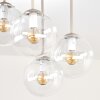 Gastor plafón de techo redondo 4 luces con globos colgantes E14 Ø 38 cm