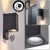 Kingstown aplique exterior con sensor de movimiento GU10 de 2 luces rectangular
