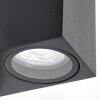 Kingstown aplique exterior con sensor de movimiento GU10 de 2 luces rectangular