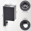 Aplique de exterior Kingstown angular, set de 2, sensor de movimiento, IP44, Up & Down