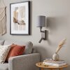 Aplique Turil de pared LED de lectura para cama con foco orientable y pantalla gris