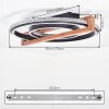 LED Plafón Selani con anillos concéntricos entrelazados en marrón oscuro, 2700–6500 Kelvin