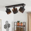 Plafón de techo Alsen, tres pantallas geométricas orientables, para pasillo y entrada