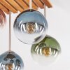 Gastor lámpara de techo de 4 luces con globos colgantes, estilo boho retro