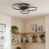 Plafón LED Kordex, aros y focos giratorios, 4000 Kelvin blanco neutro, para pasillo y entrada