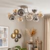 Chehalis plafón de techo 12 luces G9 con globos, ø 76 cm, estilo retro