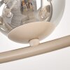 Chehalis plafón de techo 12 luces G9 con globos, ø 76 cm, estilo retro