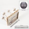 Koyoto plafón de techo 4 luces E14 con pantallas globo, estilo boho retro
