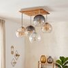 Koyoto lámpara de techo de 5 luces con pantallas esféricas, estilo boho retro