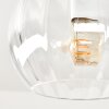 Koyoto lámpara de techo colgante de 5 luces con pantallas esféricas acanaladas