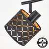 Tallaboa plafón de techo orientable de 4 focos E14 con pantallas caladas