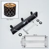 Alsen plafón de techo orientable de 3 focos con pantallas caladas