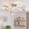Chehalis lámpara de techo 6 luces G9, Ø 58 cm, brazos curvados modernos