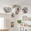 Chehalis plafón de techo de 6 luces G9 con esferas curvas, ø 64 cm