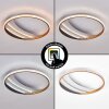 Plafón LED Calista, luz regulable CCT 3000 Kelvin cálida, 4000 neutra y 6000 diurna