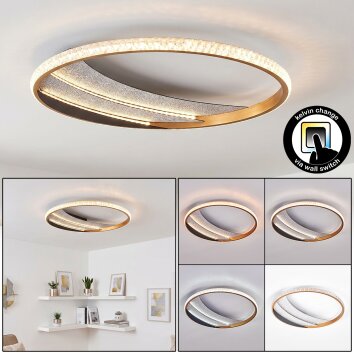 Plafón LED Calista, luz regulable CCT 3000 Kelvin cálida, 4000 neutra y 6000 diurna