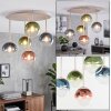 Chehalis lámpara de techo 5 luces G9 con pantallas esféricas, ø 43 cm