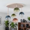 Chehalis lámpara de techo 5 luces G9 con pantallas esféricas, ø 43 cm
