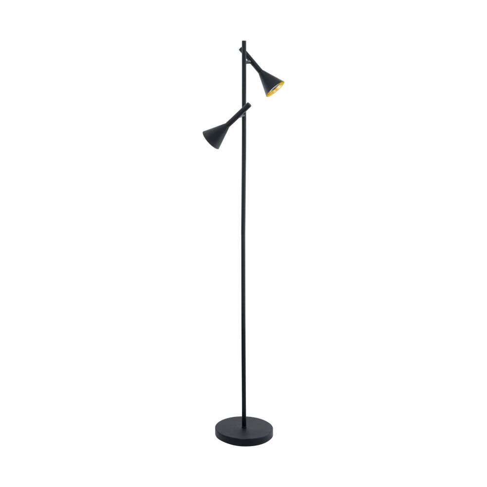 Eglo CORTADERAS Lámpara de Pie dorado, Negro, 2 luces main product photo