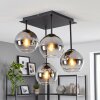 Luminaria esférica moderna Koyoto, clúster de estructura de metal con 4 pantallas