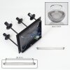 Luminaria esférica moderna Koyoto, clúster de estructura de metal con 4 pantallas