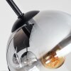 Koyoto lámpara de techo 4 luces E14 con pantallas globo, diseño escalonado retro