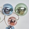 Chehalis plafón de techo redondo de 6 luces con esferas ø 64 cm retro vintage