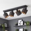 Alsen plafón de techo orientable de 4 luces E14 con pantallas efecto panal