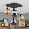 Koyoto plafón de techo 4 luces E14 con pantallas tipo globo, Ø 35,5 cm