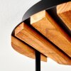Lámpara de techo Gastor con globos de vidrio ahumado, 5 luces sobre la mesa de comedor