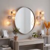 Aplique de pared Koyoto, set de 2, con tres esferas de vidrio ámbar y transparente