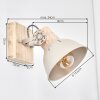 Aplique de pared orientable Orny, set de 2, pantalla cónica, para leer junto al sofá