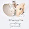 Aplique de pared orientable Orny, set de 2, pantalla cónica, para leer junto al sofá