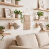 Aplique de pared Herford, set de 2, foco orientable color arena para lectura