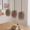 Lámpara colgante de jaula Lomir, ajustable durante el montaje, para mesa de comedor