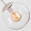 Lámpara colgante de 3 luces Gastor con globos de vidrio transparente para mesa de comedor