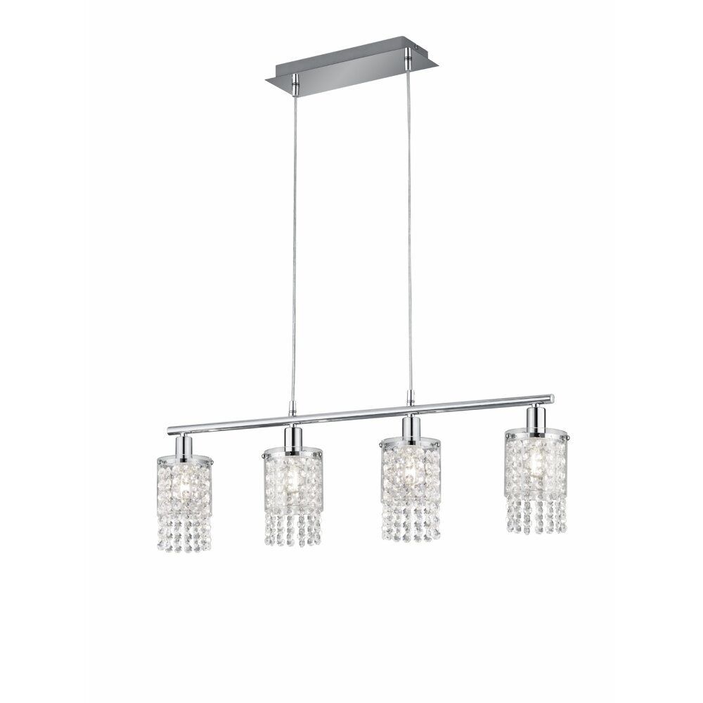 Reality Posh Lámpara Colgante Cromo, 4 luces main product photo
