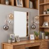 Aplique de pared Gastor, 3 globos de vidrio ámbar, transparente y ahumado, set de 2