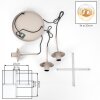 Lámpara colgante Gastor, 3 pantallas esféricas sobre la mesa de comedor