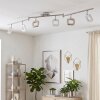 Plafón LED Villenauxe, seis elementos cuadrados orientables, 3000 Kelvin blanco cálido