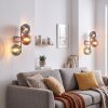 Aplique de pared Koyoto en set de 2 con tres esferas de vidrio multicolor
