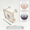 Lámpara de techo Koyoto moderna con 5 pantallas de vidrio ámbar, ahumado y transparente