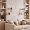 Aplique de pared moderno Gastor en set de 2 con tres esferas de vidrio ahumado y ámbar