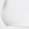 Aplique de pared Ripoll moderno con tres pantallas esféricas de vidrio blanco