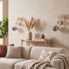 Aplique de pared Koyoto moderno, set de 2, 3 esferas verticales con ø 15 cm